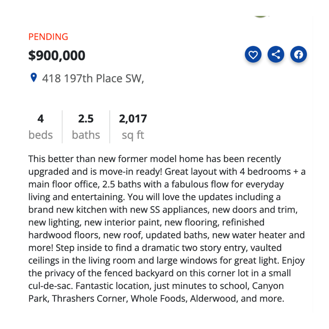 strong property description copy